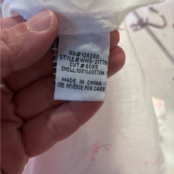 Jak & Rae Flamingo Print Shirt size Medium - Picture 7 of 10